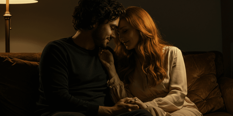 couple sharing intimate moments