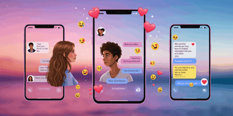 digital romance through texting