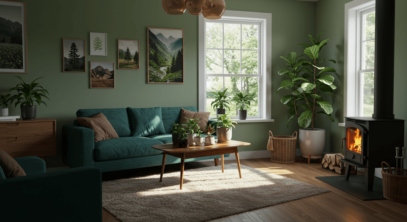 Adaçayı Yeşili ile Uyumlu Renkler: Ev Dekorasyonunda Derinlik