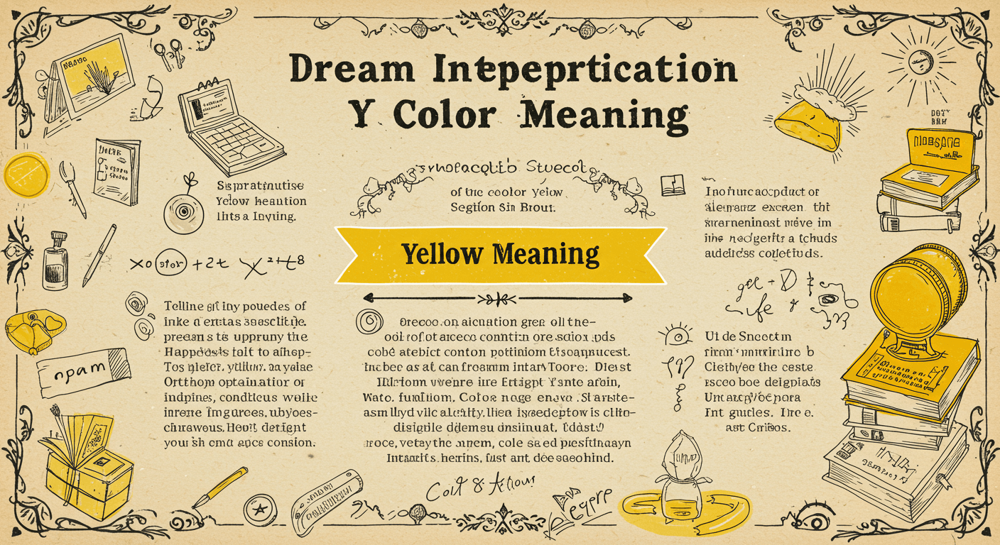 Rüyalarda Sarı Rengin Anlamı: Mutluluktan Uyarıya