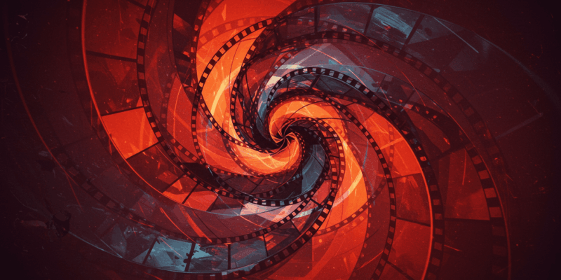 an abstract concept of artistic expression evolving from early cinema technology