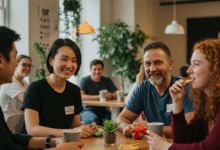 someone building new friendships and social connections in a positive and supportive environment