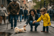 a young child observing an adult's kind action and imitating it showing early moral learning