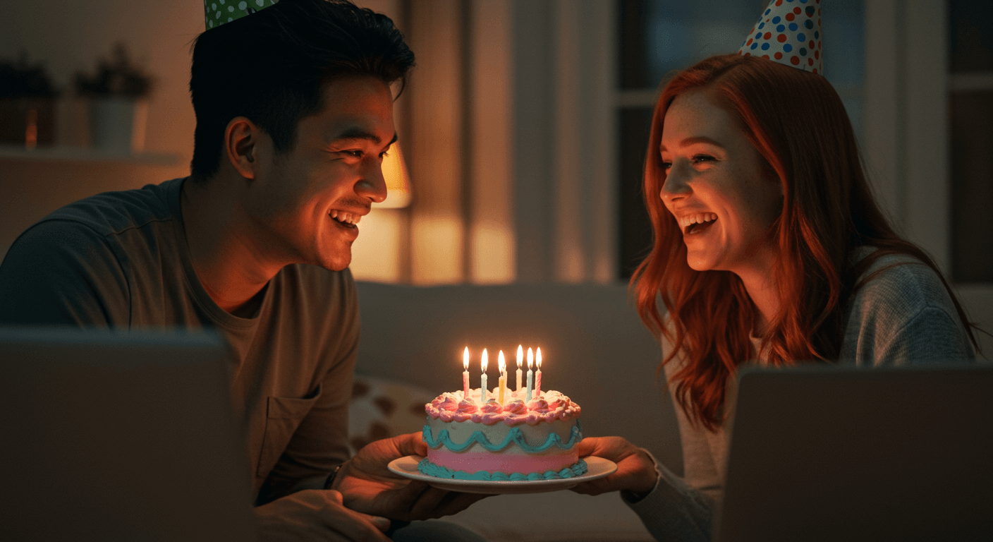 Mesafeler Engel Değil: Uzaktaki Sevgiliye Unutulmaz Doğum Günü