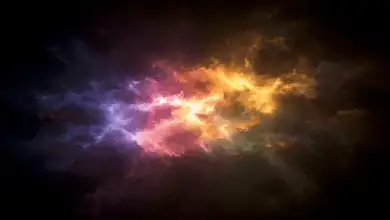 abstract light breaking through dark